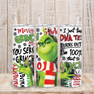 Mr. Green Guy with Scarf 20 oz Tumbler