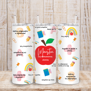 Maestra (spanish) 20 oz Tumbler