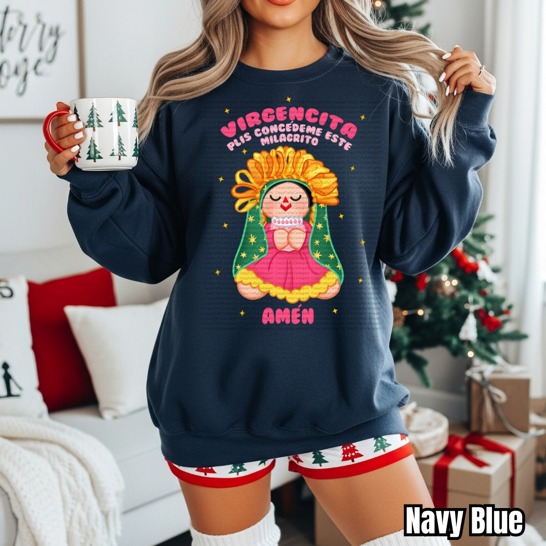 Virgencita Un Milagro Crewneck