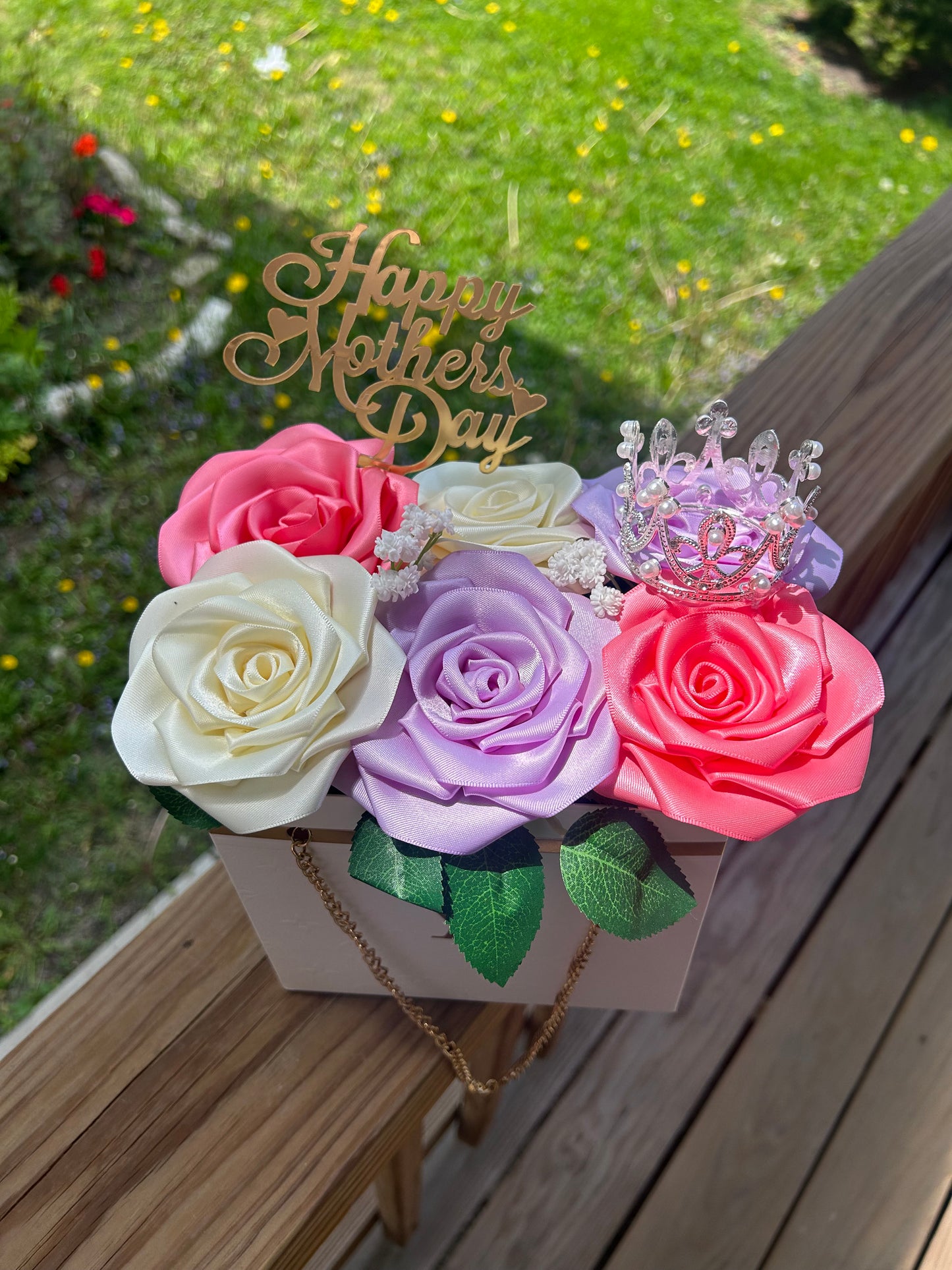 Purse rose bouquet