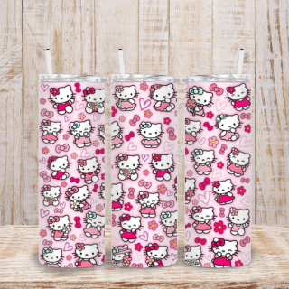 Pink Gatita 20 oz Tumbler