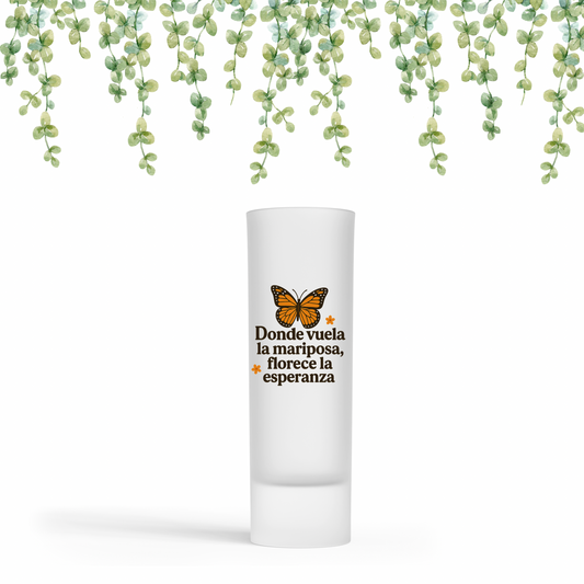 Donde vuela Shot glass