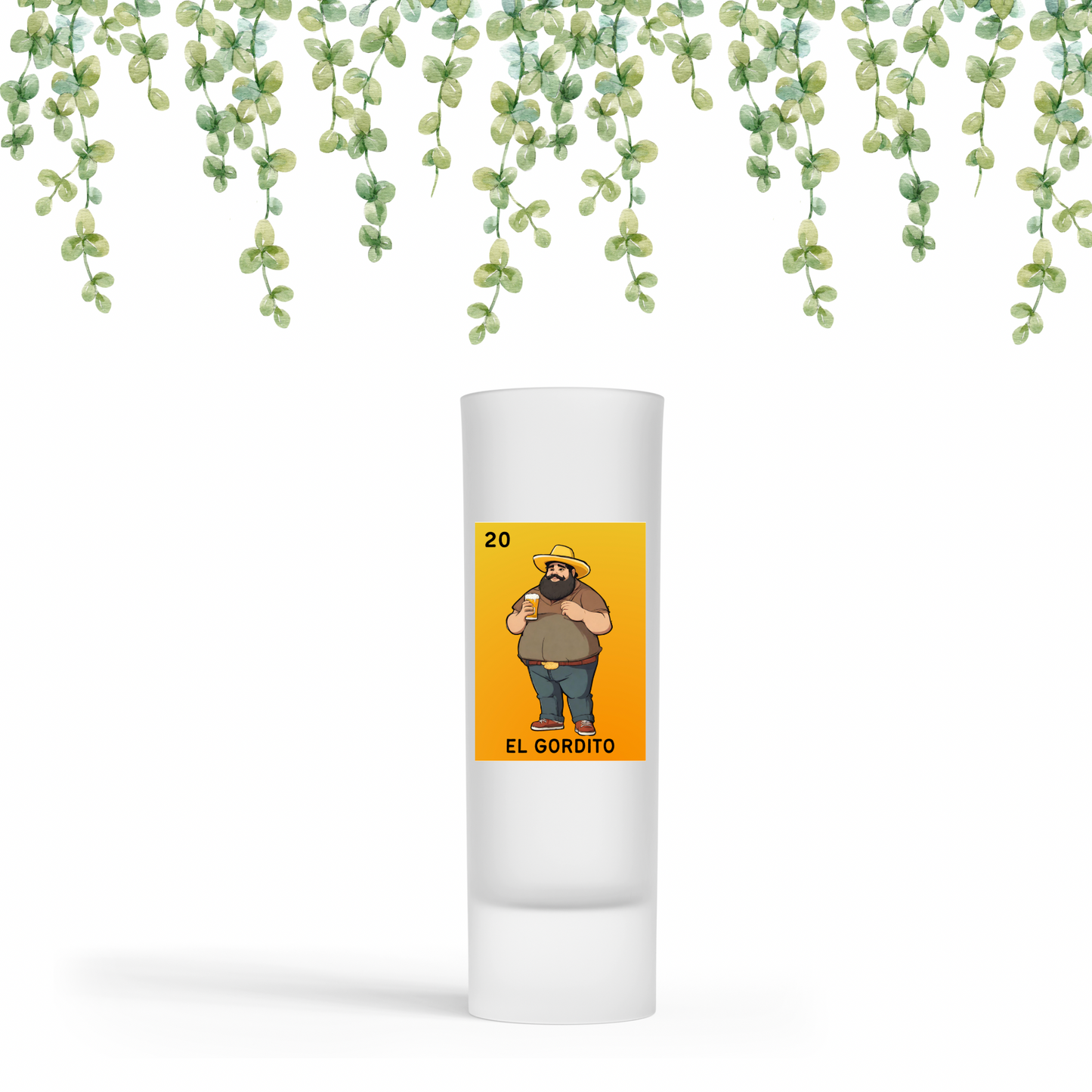 El gordito Shot glass