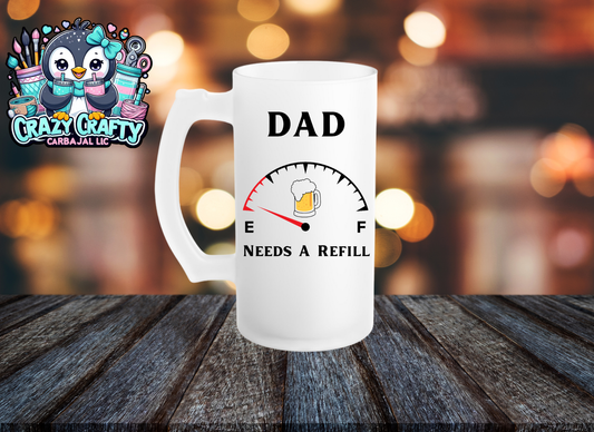 🍺Dad Refill beer mug