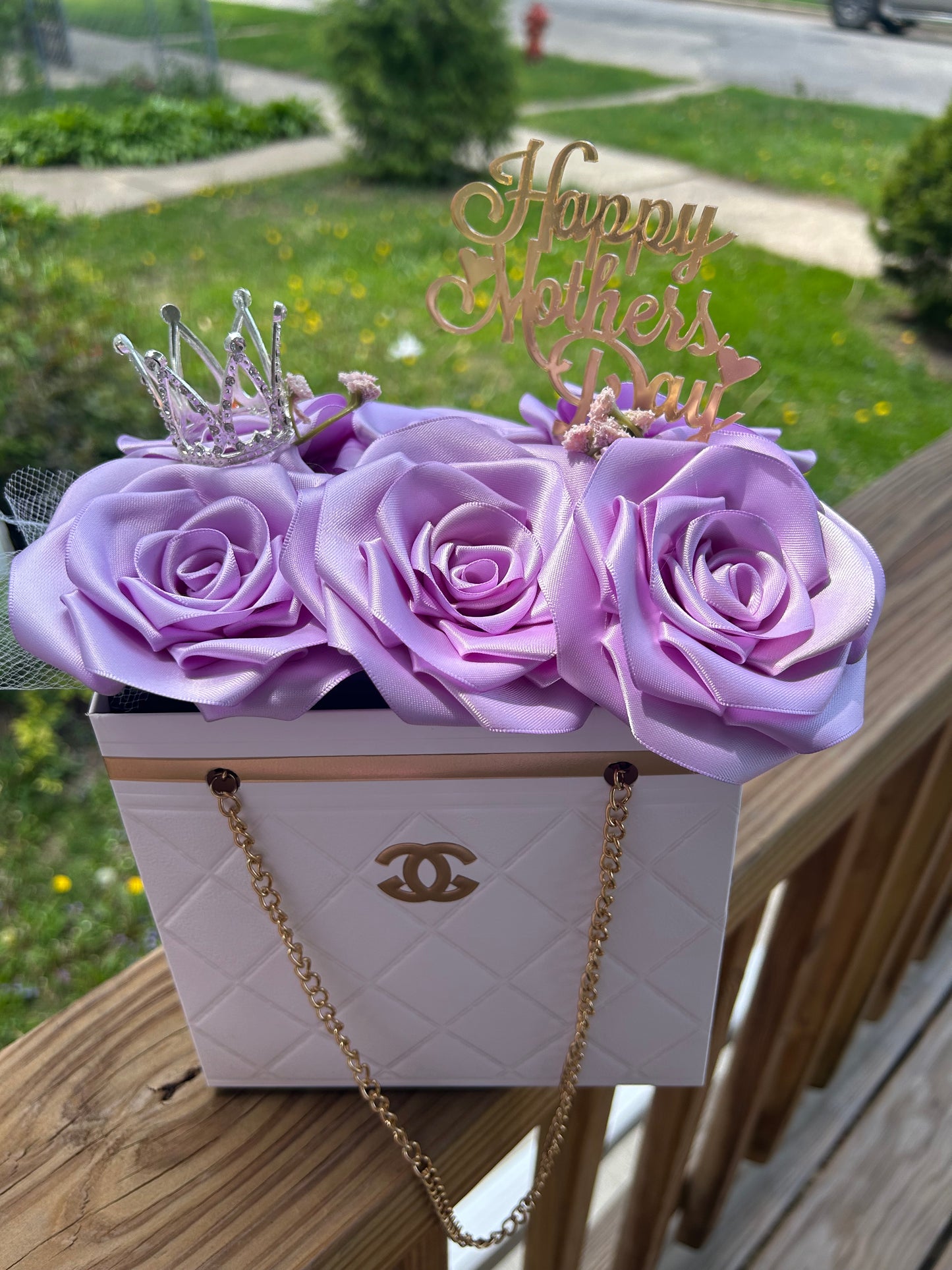 Purse rose bouquet