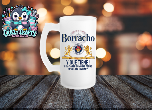 Borracho modelo beer mug