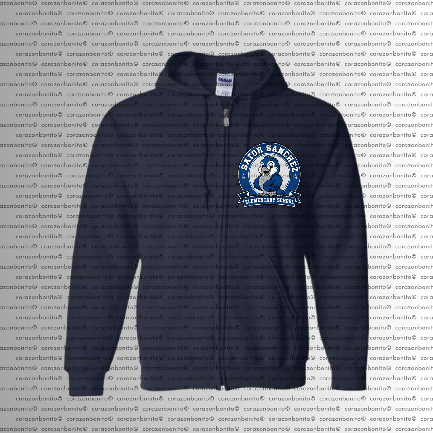 Sators Full Zipper Hooded Sweater