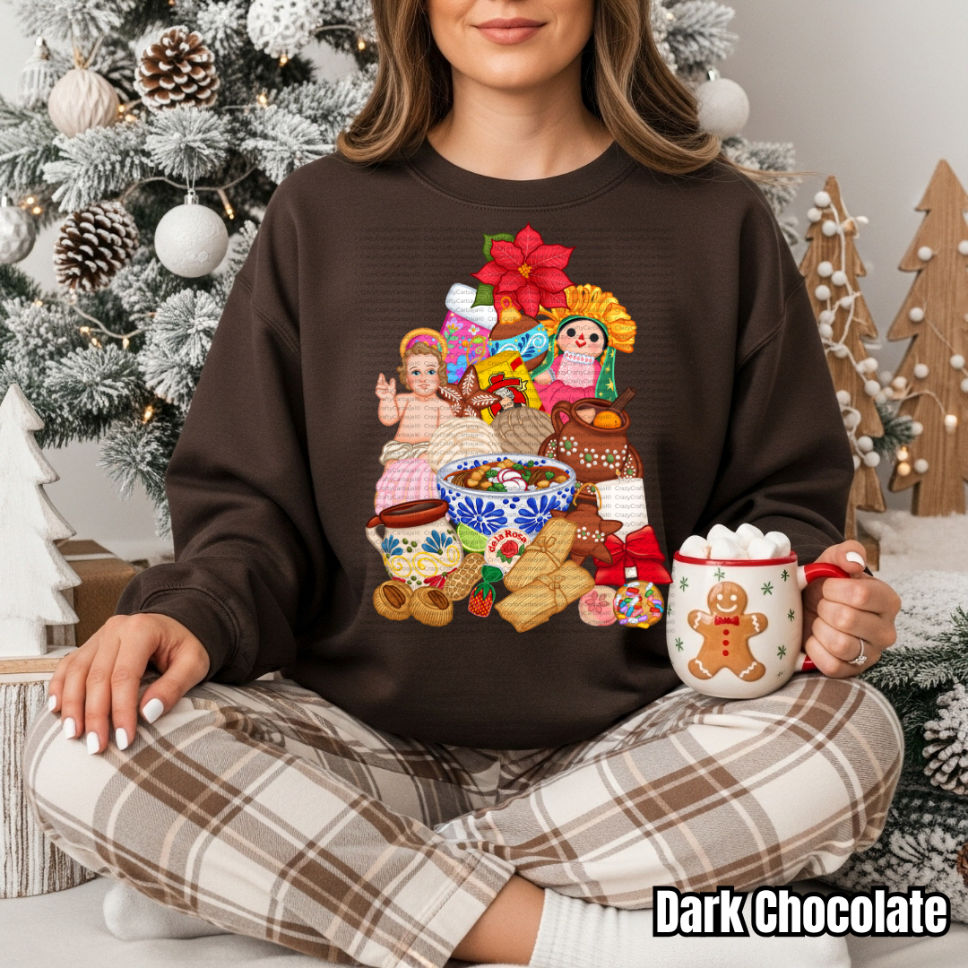 Mexican Navidad Tree Crewneck